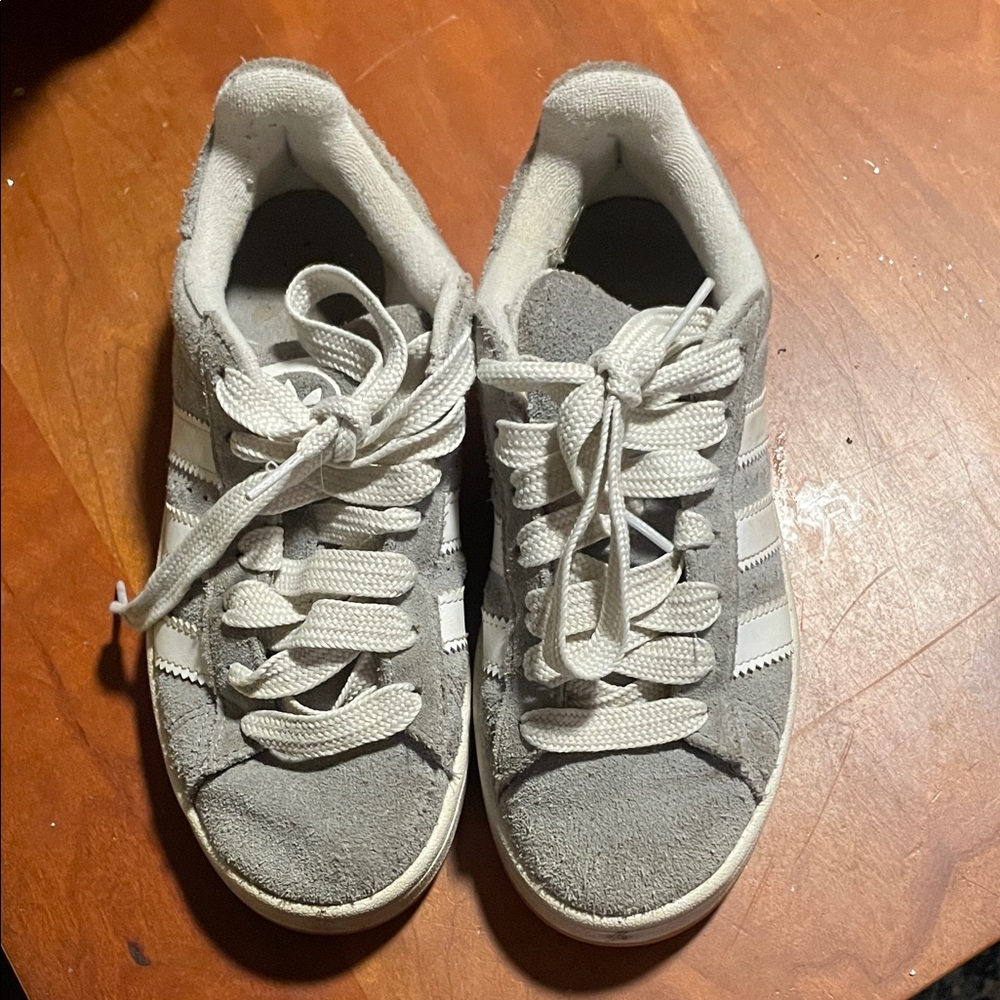 Adidas CAMPUS Gray and White Athletic Shoes